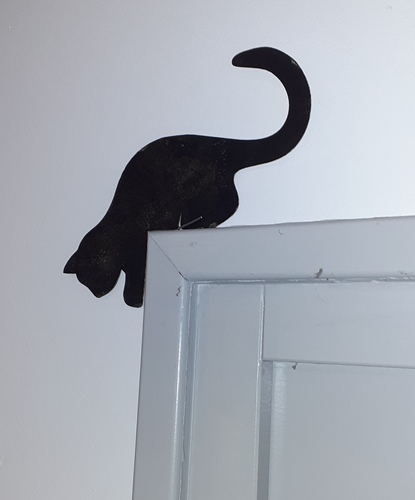 Décoration de porte - Chat